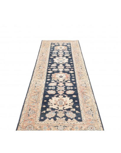 Tappeto Kazak Afghanistan bianco grigio 83x286