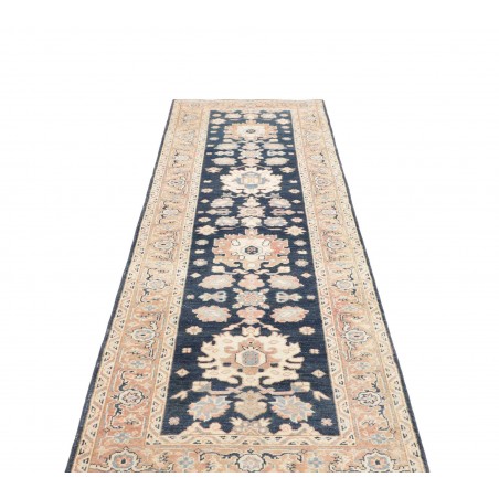 Tappeto Kazak Afghanistan bianco grigio 83x286