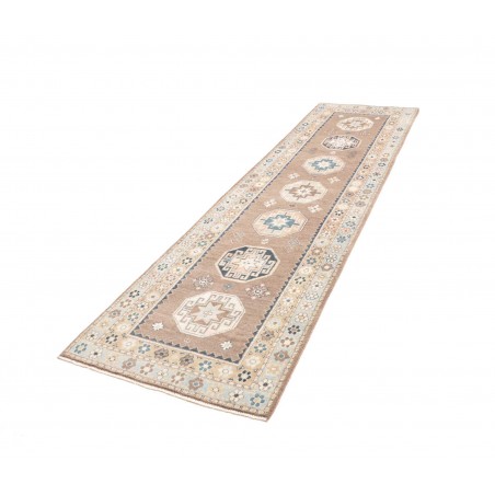 Tappeto Kazak Afghanistan beige grigio 81x288