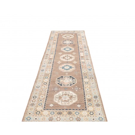Tappeto Kazak Afghanistan beige grigio 81x288