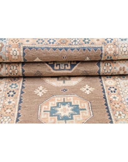 Tappeto Kazak Afghanistan beige grigio 81x288