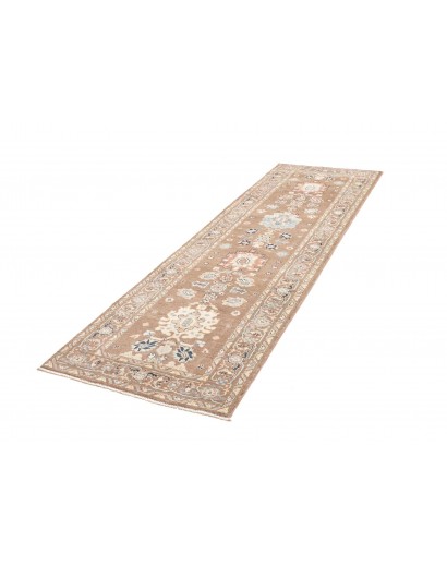 Tappeto Kazak Afghanistan marrone bianco 84x297