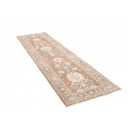 Tappeto Kazak Afghanistan marrone bianco 84x297