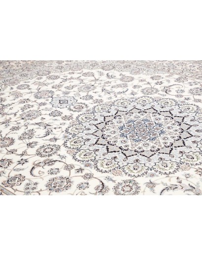 Tappeto Nain 6La Persia bianco grigio 262x369