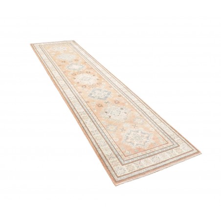 Tappeto Kazak Afghanistan bianco 82x302