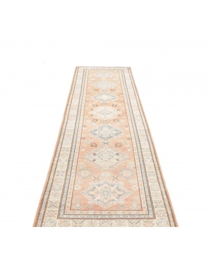 Tappeto Kazak Afghanistan bianco 82x302