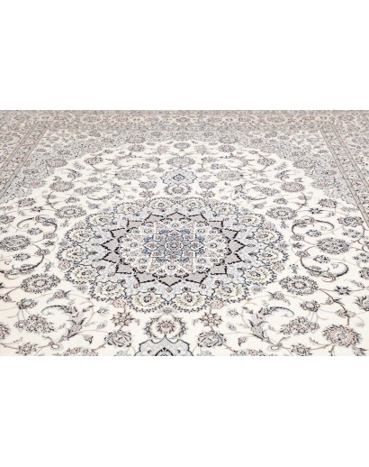 Tappeto Nain 6La Persia bianco grigio 262x369