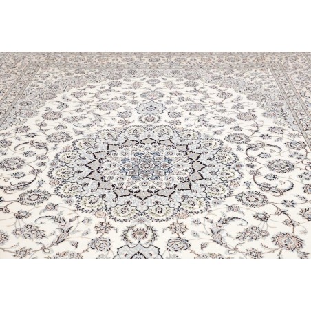 Tappeto Nain 6La Persia bianco grigio 262x369
