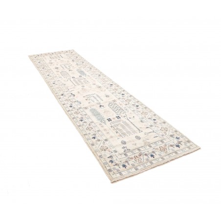 Tappeto Kazak Afghanistan bianco 87x301