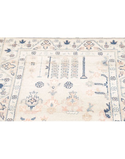 Tappeto Kazak Afghanistan bianco 87x301