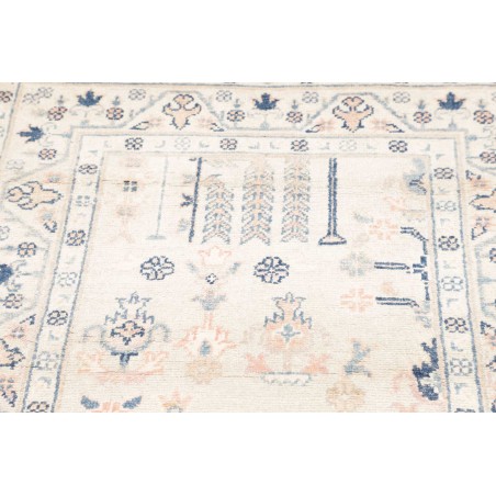 Tappeto Kazak Afghanistan bianco 87x301