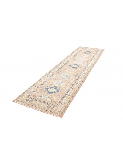Tappeto Kazak Afghanistan bianco grigio 83x298