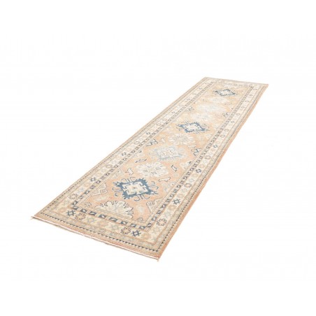 Tappeto Kazak Afghanistan bianco grigio 83x298
