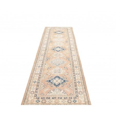 Tappeto Kazak Afghanistan bianco grigio 83x298