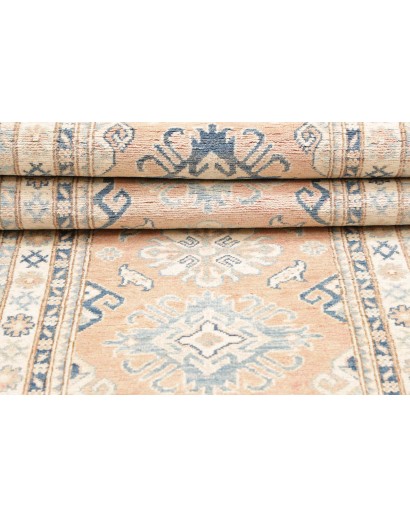 Tappeto Kazak Afghanistan bianco grigio 83x298