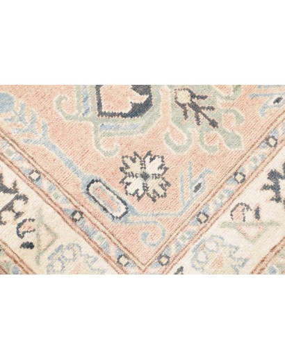 Tappeto Kazak Afghanistan bianco azzurro 85x286