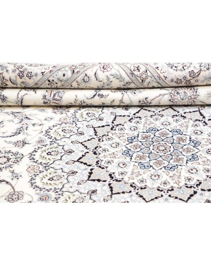 Tappeto Nain 6La Persia bianco grigio 262x369