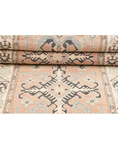 Tappeto Kazak Afghanistan bianco azzurro 85x286