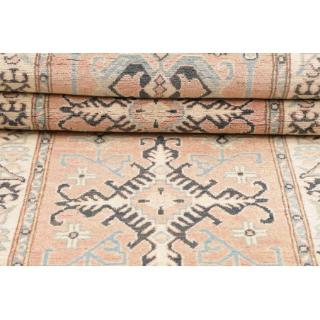 Tappeto Kazak Afghanistan bianco azzurro 85x286
