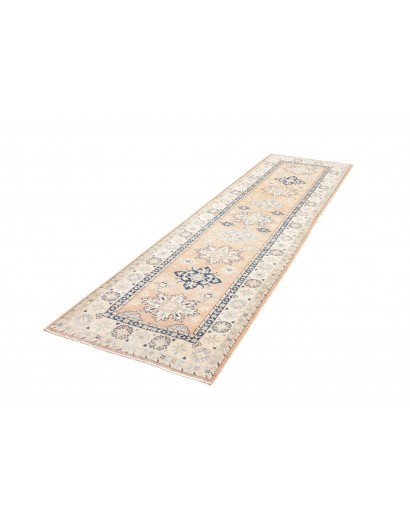 Tappeto Kazak Afghanistan bianco 83x290