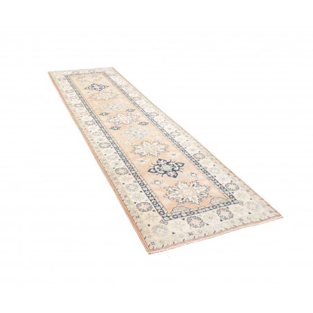 Tappeto Kazak Afghanistan bianco 83x290