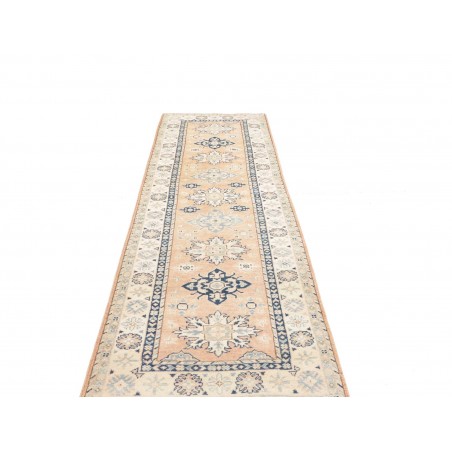 Tappeto Kazak Afghanistan bianco 83x290