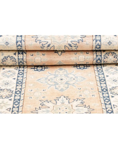 Tappeto Kazak Afghanistan bianco 83x290