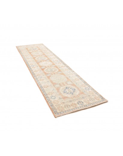 Tappeto Kazak Afghanistan bianco grigio 84x300