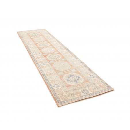 Tappeto Kazak Afghanistan bianco grigio 84x300