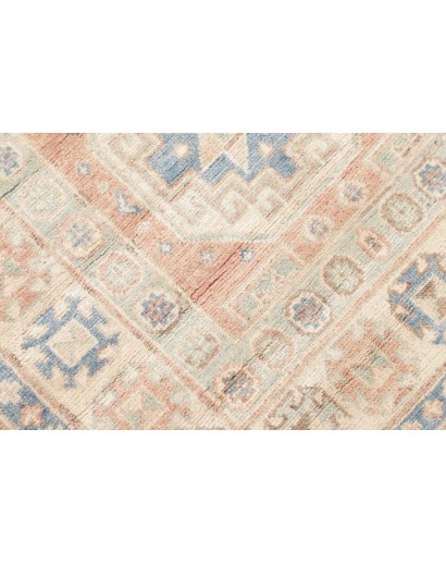 Tappeto Kazak Afghanistan bianco grigio 84x300
