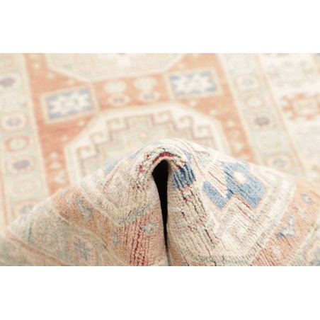 Tappeto Kazak Afghanistan bianco grigio 84x300