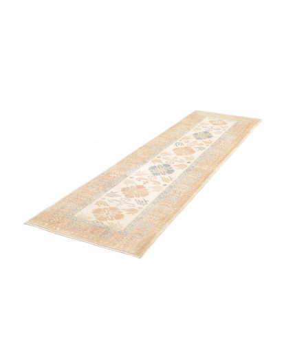 Tappeto Kazak Afghanistan giallo marrone 81x276