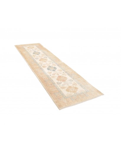 Tappeto Kazak Afghanistan giallo marrone 81x276