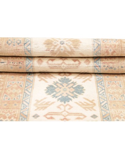 Tappeto Kazak Afghanistan giallo marrone 81x276