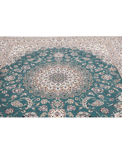 Tappeto Nain 6La Persia bianco grigio 259x312