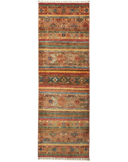 Tappeto Samarkand Pakistan marrone giallo 83x256