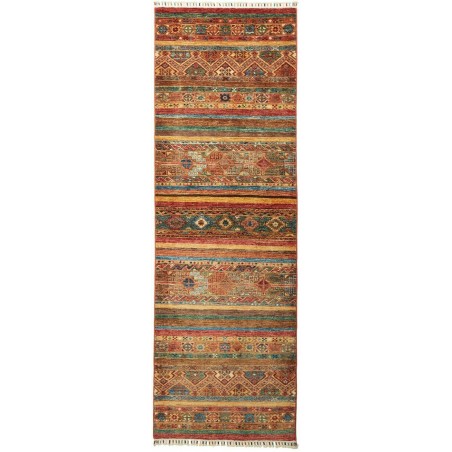 Tappeto Samarkand Pakistan marrone giallo 83x256