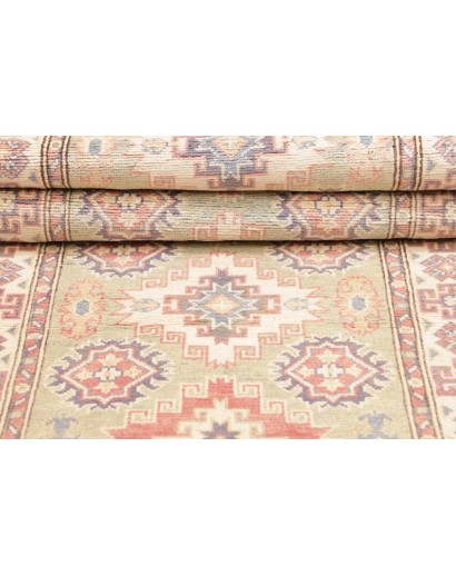 Tappeto Kazak Afghanistan marrone giallo 88x298
