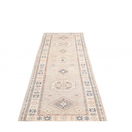 Tappeto Kazak Afghanistan bianco 87x284