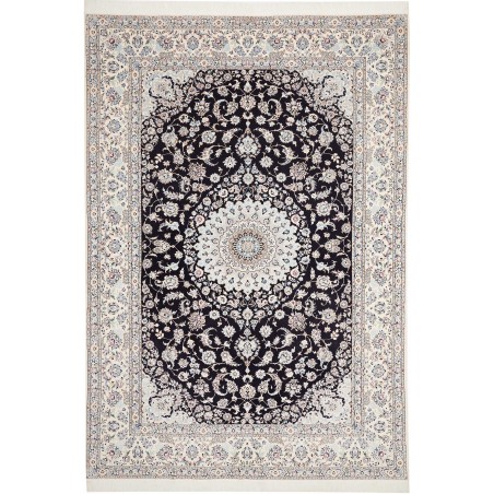 Tappeto Nain 6La Persia bianco blu 213x314