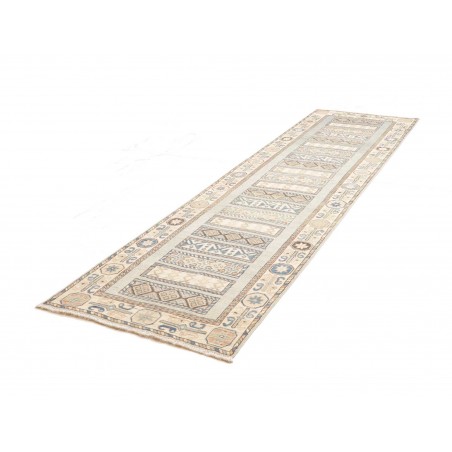 Tappeto Kazak Afghanistan bianco marrone 91x329