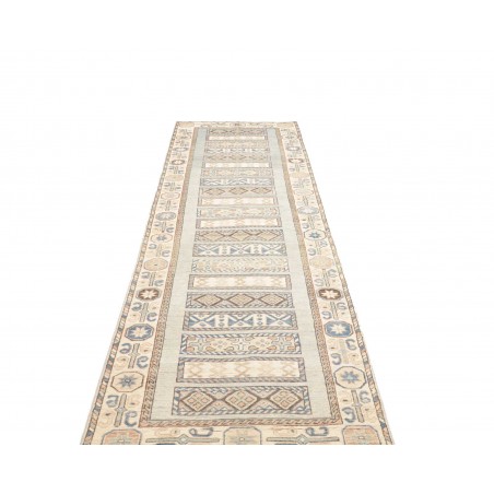 Tappeto Kazak Afghanistan bianco marrone 91x329