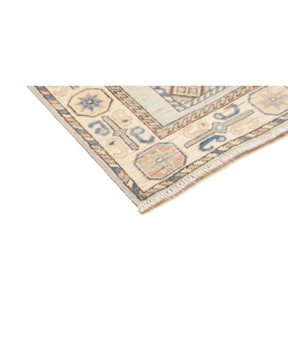 Tappeto Kazak Afghanistan bianco marrone 91x329