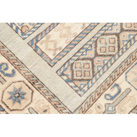 Tappeto Kazak Afghanistan bianco marrone 91x329