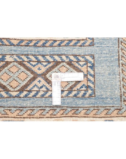 Tappeto Kazak Afghanistan bianco marrone 91x329