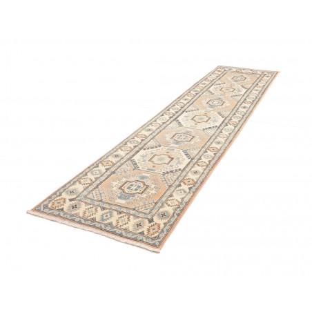 Tappeto Kazak Afghanistan beige verde 77x304
