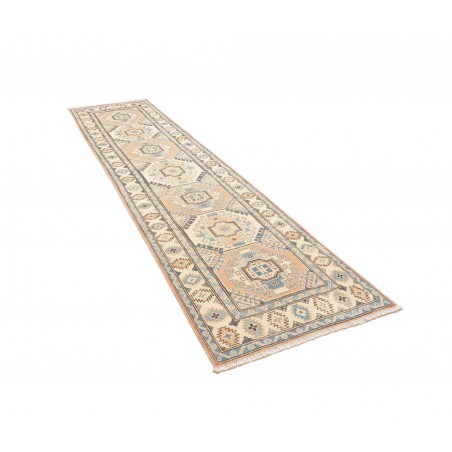 Tappeto Kazak Afghanistan beige verde 77x304
