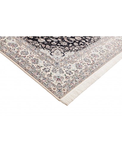 Tappeto Nain 6La Persia bianco blu 213x314
