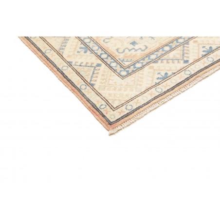 Tappeto Kazak Afghanistan bianco azzurro 85x285