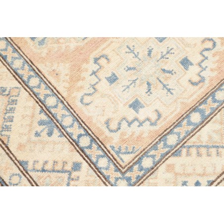 Tappeto Kazak Afghanistan bianco azzurro 85x285